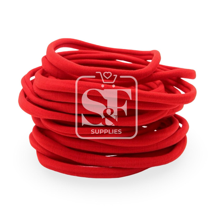 Bandita Elástica de Nylon Rojo