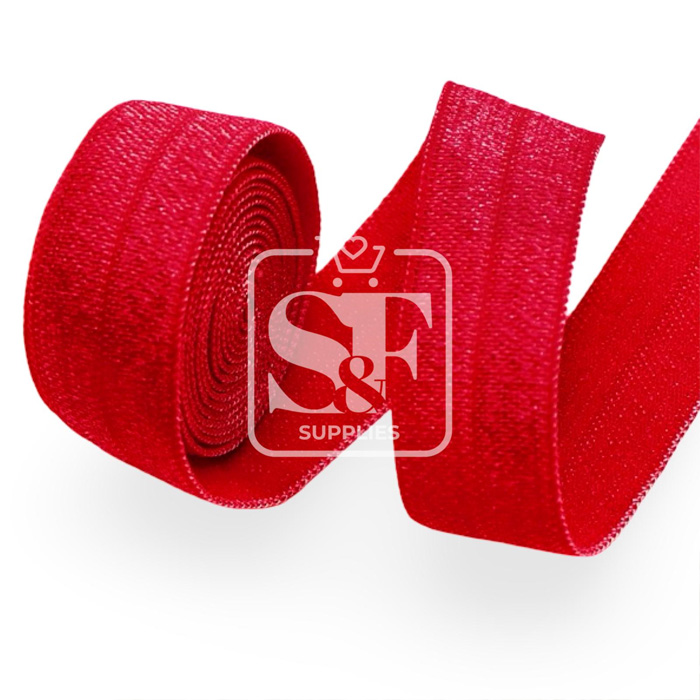 Yarda de Bies Elástico Rojo