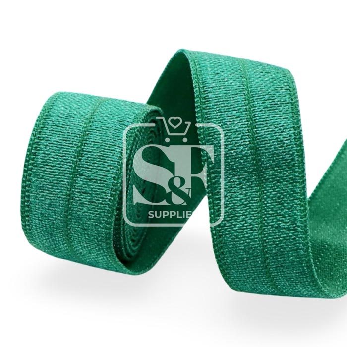 Yarda de Bies Elástico Verde Botella