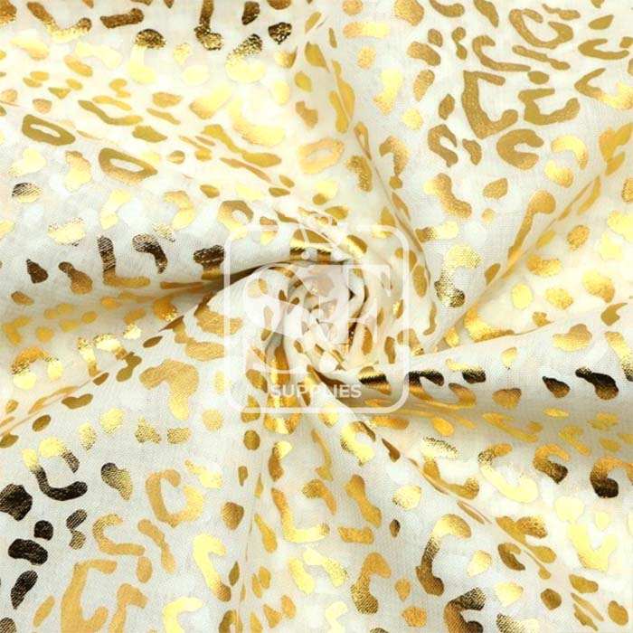 Tramo de Tela Lycra Metálica Animal Print
