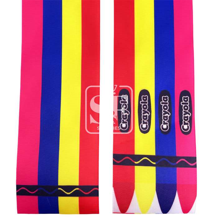 Tira de 7.5cm Crayola Rosa, Azul, Rojo, Amarillo