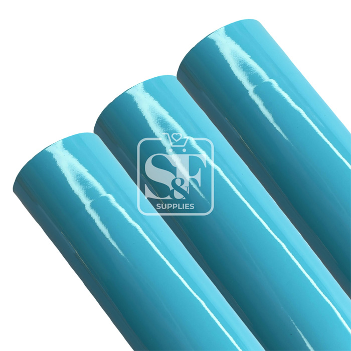 Tramo Vinil Charol Celeste