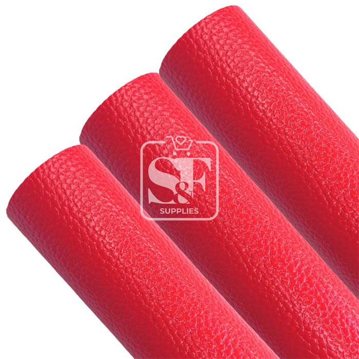 Tramo Vinil Litchi Rojo