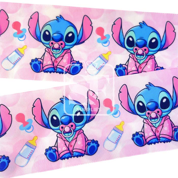Yarda Estampado 7.5cm Stitch Biberón