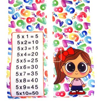 Tira 7.5cm de Números con la Tabla del 5