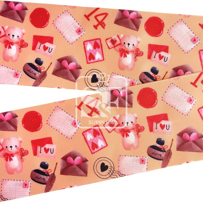 Yarda de Estampado 7.5cm Amor Postal