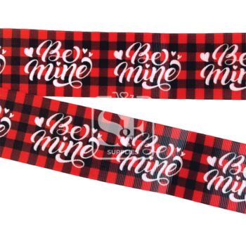 Yarda de Estampado 3.8cm Cuadros Be Mine