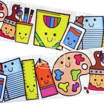 Yarda de Estampado 7.5cm Cuadros Colección Escolar