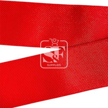 Yarda de Tela 7.5cm Panal Holográfico Rojo