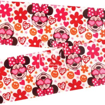 Yarda de Estampado 7.5cm Minnie Love