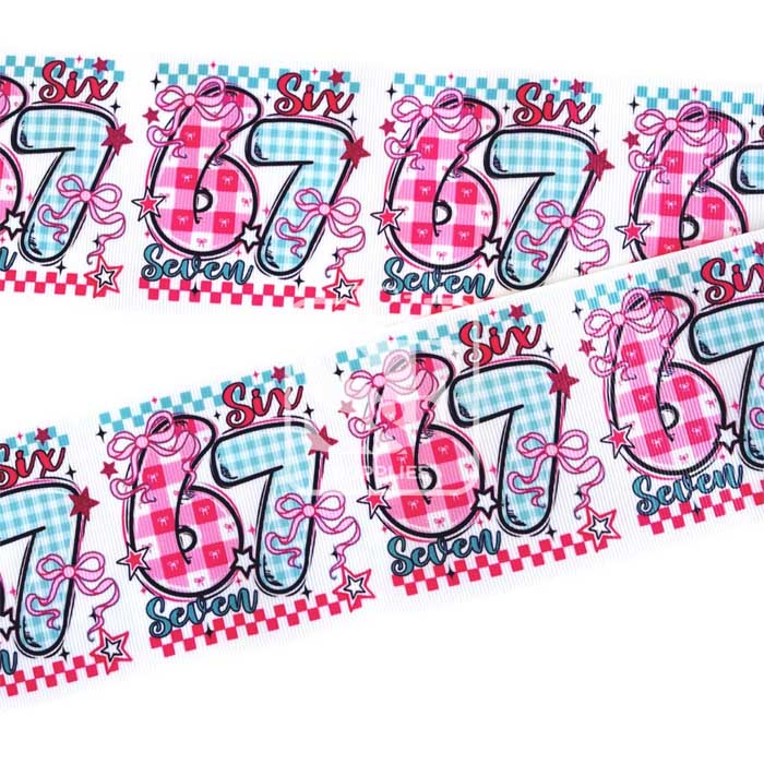 Yarda de Estampado 7.5cm Six Seven