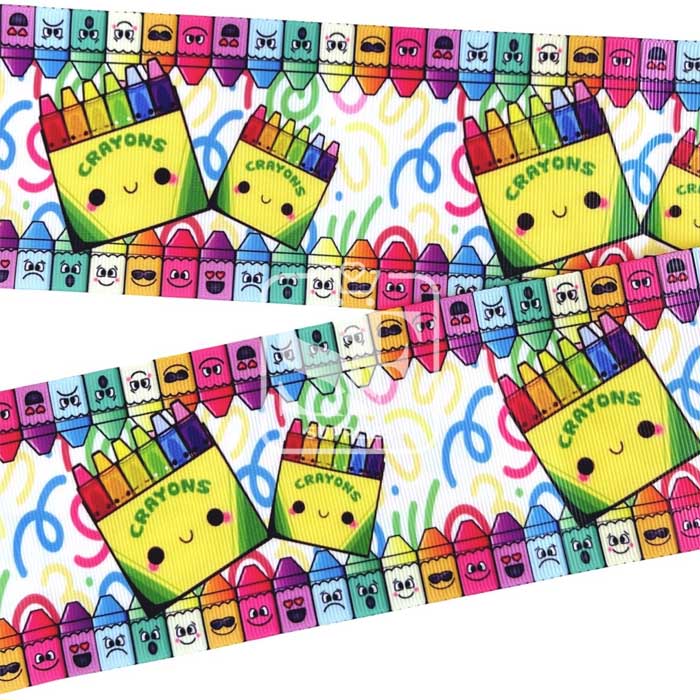 Yarda de Estampado 7.5cm Trazos Crayola