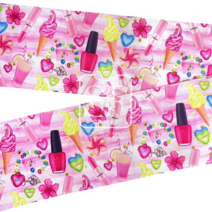 Yarda Estampado 7.5cm Quiero ser Cómo Mamá