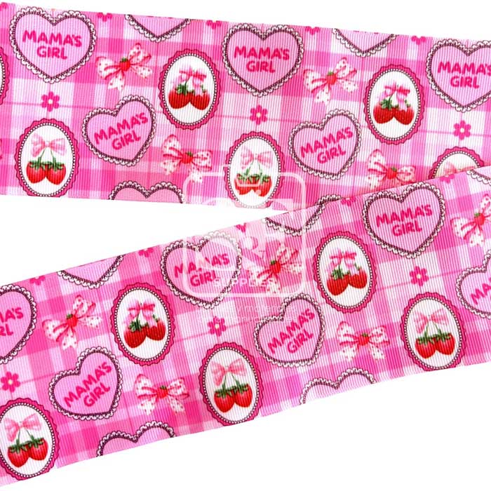 Yarda Estampado 7.5cm Mama´s Girl Cherries