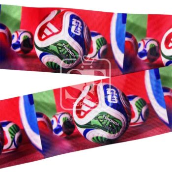 Yarda de Listón Estampado 7.5cm Balón Trionda