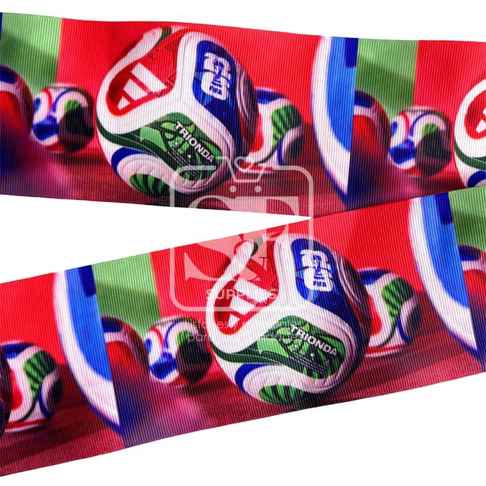 Yarda de Listón Estampado 7.5cm Balón Trionda