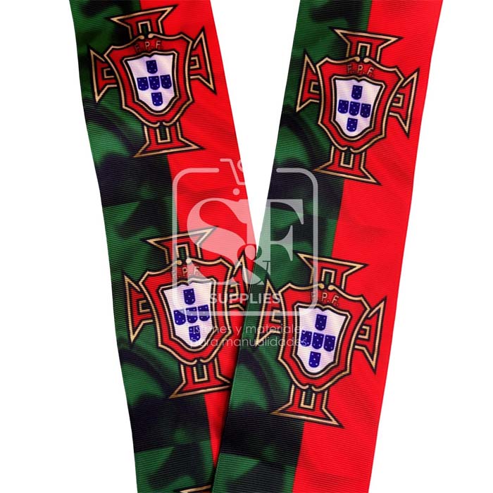 Yarda Estampado 7.5cm Bandera de Portugal