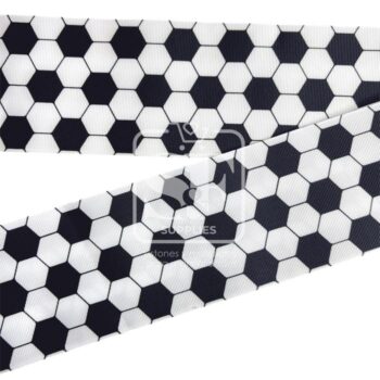 Yarda Estampado 7.5cm Balón de Fútbol Negro