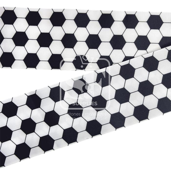 Yarda Estampado 7.5cm Balón de Fútbol Negro