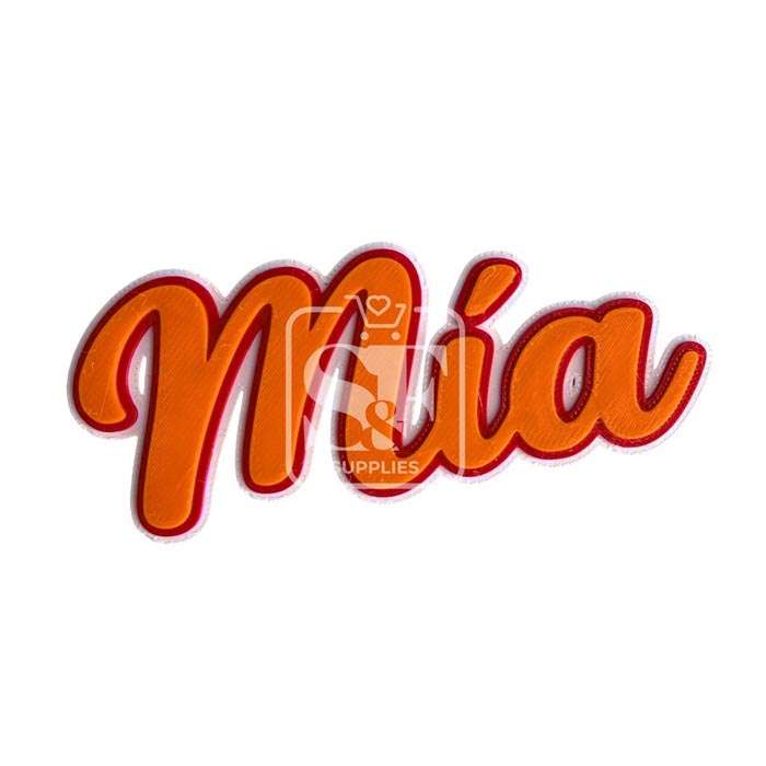 Nombre Personalizado 3D - Mía