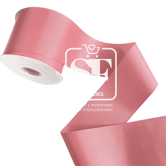 Rollo de Listón 7.5cm Acordonado Palo Rosa