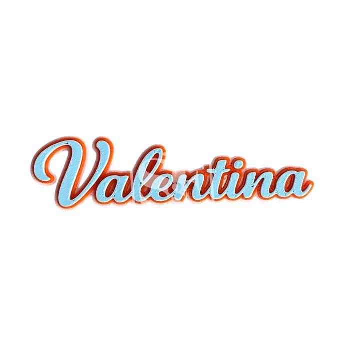 Nombre Personalizado 3D -  Valentina