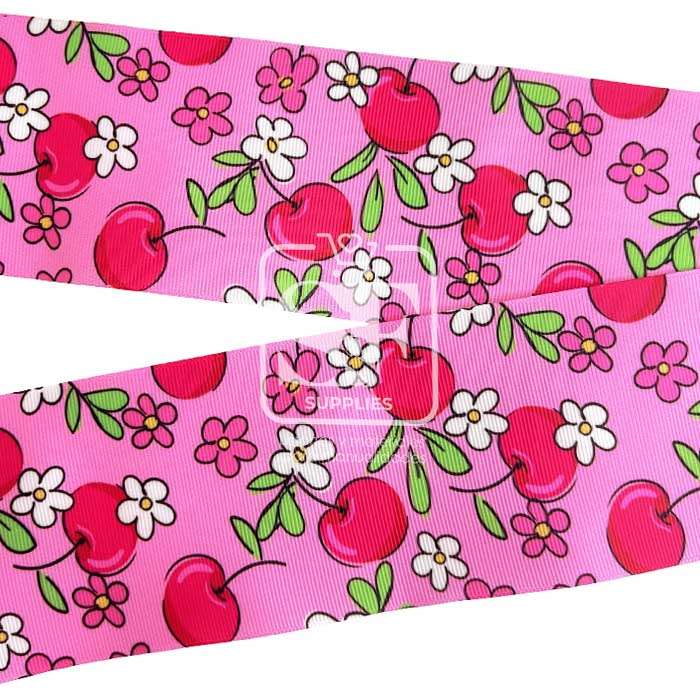 Yarda de Estampado 7.5cm Cherrie Pop