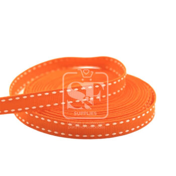 Yarda Acordonado 1cm Naranja con costura